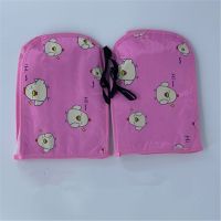 夏季电动车防晒手套摩托车护手男女电瓶车防水护手遮阳挡风车把套 粉色小鸡(夏季立体网底)