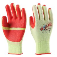 牛郎星劳保胶片手套耐磨防滑透气防切割装卸工地维修板厂批发 牛郎星NL-198黄色12双