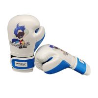 儿童拳套手套散打泰拳搏击男女青少年沙袋格斗训练小孩跆拳道健身 4OZ蒙面侠 水晶白特价款