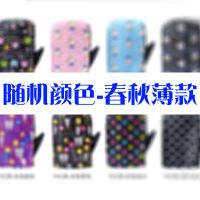 冬季防寒保暖摩托车电车挡风棉把套秋季电动电瓶车防晒防水手套 颜色随机[春秋无绒款] 一双装