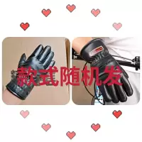骑车皮手套男女冬季自发热通用加绒加厚保暖防风防水触屏摩托车 男棉加绒款式随机发 均码