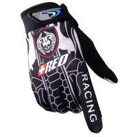 骑行手套男秋冬季保暖防寒自行车防滑加绒骑山地车薄款摩托车手套 鬼头款[黑色] 普 通 款