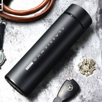 [外层磨砂]礼盒保温杯男女高档学生大容量304不锈钢茶杯水杯子 黑色 普通包装