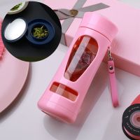 茶水分离泡茶杯男女玻璃杯大容量双层隔热便携过滤创意防摔水杯子 300毫升-老款[普通+粉] 单杯子