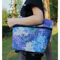 铝合金买菜小拉车小推车手拉购物车可折叠家用拉伸缩杆购物袋拖车 无拉杆购物袋(紫色梦幻)仅剩8个