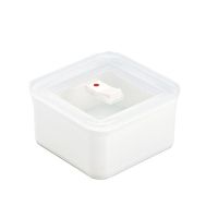 便当盒学生饭盒水果盒上班族便携餐盒日式野餐沙拉盒小号保鲜盒 白色小号