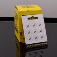 原装西班牙可利福砂轮打火机打火石9粒装CLIPPER超软黑色通用 可利福打火机打火石粒