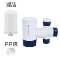 净水器家用厨房水龙头过滤器自来水净化器双出水厨房滤水器 蓝色(1机+1滤芯+1PP棉)