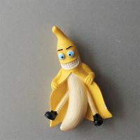 新品搞怪香蕉梵高创意立体卡通冰箱贴磁吸吸铁石留言贴 搞怪香蕉(磁性冰箱贴)