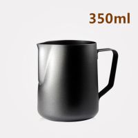 特氟龙拉花杯尖嘴304不锈钢奶缸不沾奶泡杯花式咖啡器具350/600ML 350CC 送拉花针