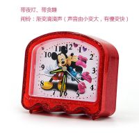 闹钟儿童学生可爱卡通静音贪睡语音会说话会唱歌音乐夜光灯小闹钟 特价卡通款 只送电池