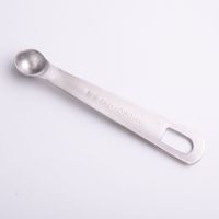 304不锈钢量勺6件套克度勺咖啡茶匙奶粉计量勺酵母量取器5克勺子 304不锈钢0.63ML