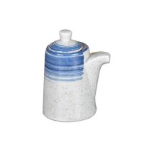 陶瓷酱油壶小醋壶防尘复古餐厅家用醋瓶饭店商用面馆创意餐具 蓝色 酱油壶_