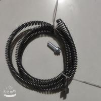 下水道疏通神器电动管道疏通器通马桶厨房地漏下水道堵塞弹簧工具 12毫米1.5米头簧无自给器