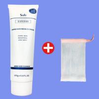 氨基酸洗面奶祛痘美白补水除螨女男学生控油深层清洁卸妆洁面乳 新款单支氨基酸洗面奶100g+起泡网