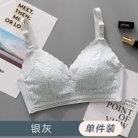 孕妇哺乳内衣哺乳文胸罩产后喂奶舒适聚拢防文胸孕妇怀孕产后专用 银灰色 34/75
