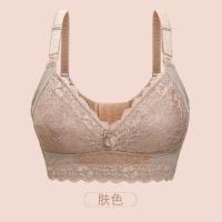 歌庆哺乳文胸孕妇内衣孕期聚拢防下垂薄款无钢圈月子喂奶母乳胸罩 肤色 75B