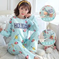 空气棉月子服春秋冬季产后产妇坐月子哺乳孕妇睡衣女8喂奶10月份9 春秋薄 023小草莓 M[85-105斤]