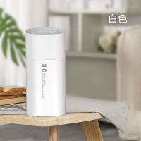 新款双喷车载家用加湿器办公USB空气净化加湿器车载消毒雾化器 白色[双喷雾口+七彩夜光]