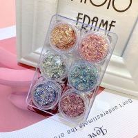 仙女落泪妆韩国小众眼影膏果冻啫喱大亮片眼妆啫喱膏彩妆闪粉亮钻 (6瓶装)细闪1#