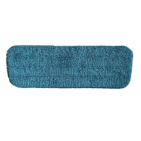 4块装喷水平板拖把布头家用免手洗拖布粘贴式拖布替换布尘推墩布 湖绿色4块装 41*13.5厘米