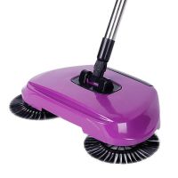 多功能喷水扫地机手推拖把懒人扫地笤帚家用扫把簸箕套装拖地神器 第二代(扫地机配五快布)无喷水功能