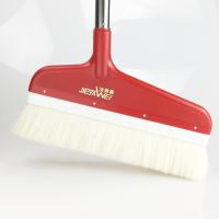 羊毛地板扫把除尘保护地板鬃软毛防静电家用扫头发不粘毛扫地笤帚 红色(C款扫把) 无加长杆