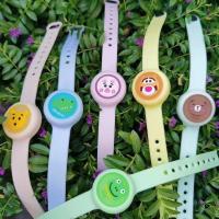 {夏季日本硅胶儿童驱蚊手环驱虫发光手表婴儿防蚊便携户外闪光驱 青蛙(一个价) 可以驱蚊的手表(闪光款)