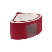 衣柜角落装衣服收纳箱子大号布艺多功能折叠牛津布放衣物的整理箱 酒红/加厚耐磨防水牛津布/无异味 小号