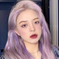 奶芋紫灰色染发剂2021流行色粉紫雾霾灰紫黑色染发膏自己家染男女 烟灰紫[要求8度色选]