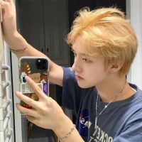 男士专用流行超显白发色蓝灰色自己在家染紫灰色湖泊蓝植物染发膏 金黄色(原生黑发选)