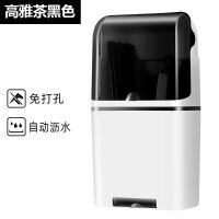 多功能筷子收纳架家用小型消毒机筷子筒沥水快子合壁挂式新款筷笼 高雅黑茶色 A款收纳款(防尘收纳)无消毒