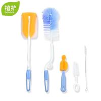 植护婴儿奶瓶奶嘴清洗剂清洁剂果蔬玩具清洗液宝宝专用奶瓶刷套装 植护奶瓶刷5件套1套