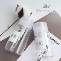卸妆水按压瓶美甲压取瓶卸甲水分装空瓶子爽肤水按压式便携大容量 100ml