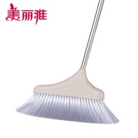 美丽雅酷炫时尚扫把塑料丝不锈钢杆不粘头发家用扫地神器单个扫帚 酷炫时尚扫把[不带簸萁]