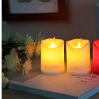 led电子蜡烛灯无烟茶蜡生日求婚表白装饰道具表白神器香薰蜡烛 5*7电子蜡烛2个(黄光)