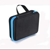 新品多特瑞30格精油收纳包15ml精油瓶收纳整理包EVA精油盒便携带 天蓝色/送精油贴纸