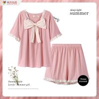南方生活睡衣女夏季棉质短袖2021年新款甜美可爱公主风家居服套装 粉色套装7623 M 建议[80-105斤]