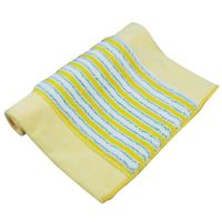 平板拖把替换布 平拖夹布毛巾拖地布地板拖布头 夹固式加厚拖把布 加厚款黄金条25*38厘米一条装