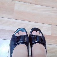 蜻蜓牌真皮2021夏季新款凉拖鞋女士外穿粗跟半拖鞋百搭时尚女鞋子 黑色 35