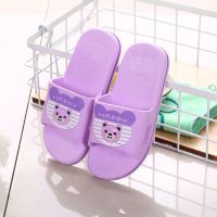 儿童拖鞋夏男女童室内防滑软底宝宝可爱凉拖鞋居家中小童卡通拖鞋 802紫色 28 码[鞋里面全长18.5厘米]