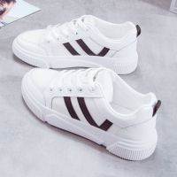 PLOVER啄木鸟小白鞋女2021春夏季新款韩版学生百搭is板鞋厚底女潮 黑色 35