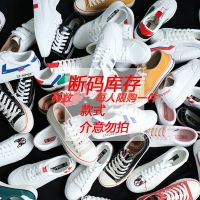 半拖帆布鞋女学生2021春季夏款无后跟一脚蹬懒人韩版百搭小白鞋潮 断码清仓 35