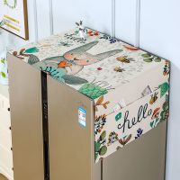 双开门冰箱盖布防尘罩洗衣机防水布保护罩微波炉单开门冰箱罩盖巾 大耳兔 微波炉烤箱:35*100cm