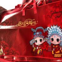 婚庆被子喜被包装袋棉被秀禾服结婚用品双喜衣物收纳袋刺绣钢丝包 枕芯袋 50/77(大双喜)枕芯袋