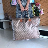 被子衣物收纳整理袋防水防潮防尘袋旅行衣物行李袋打包袋 小号(装夏凉被) 咖啡色