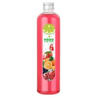 酵素专用瓶500ML加厚塑料装水果酵素瓶子PET透明塑料密封瓶 500ML铝盖分装瓶6个