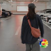 尼龙斜挎包女饺子包轻便小挎包腋下包女百搭单肩帆布包女学生韩版 太阳花 收藏优先发