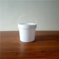 白色螺旋厚新料加厚循环使用桶塑料水桶乳胶漆水桶家用带盖熟胶 8升白色圆桶螺旋口有盖
