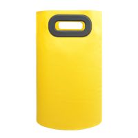 冬季便携式保温泡脚桶出差旅行洗脚袋宿舍可折叠式过小腿泡脚深桶 闪耀黄 16L普通款桶袋一个